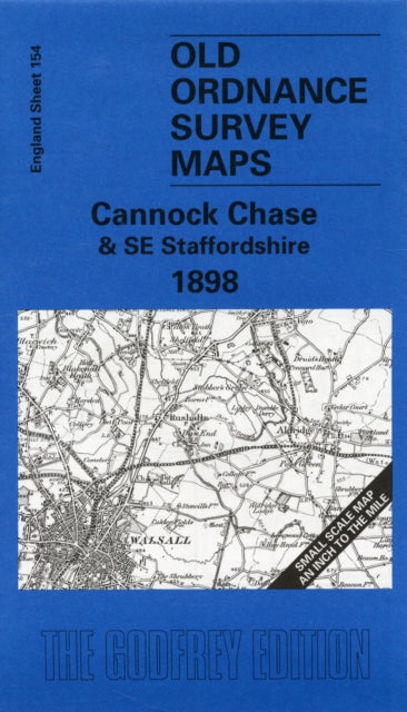 Cannock Chase and SE Staffordshire 1898: One Inch Map 154