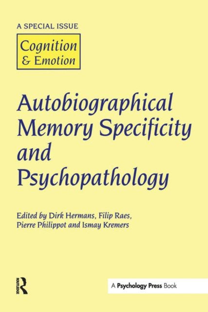 Autobiographical Memory Specificity and