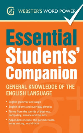 Webster's Word Power Essential Students' Companion: General Knowledge of the English Language