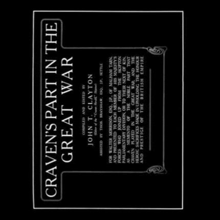 Craven's Part in the Great War