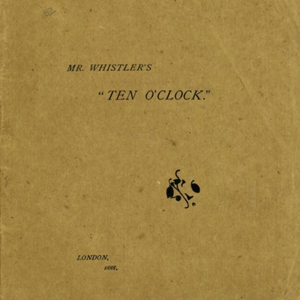 Mr. Whistler's Ten O'Clock