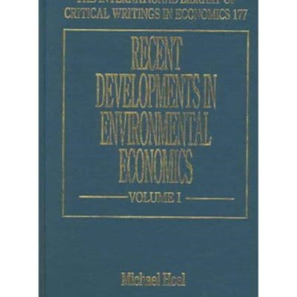 Recent Developments in Environmental Economics