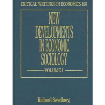 New Developments in Economic Sociology