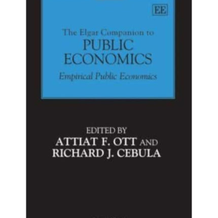 The Elgar Companion to Public Economics: Empirical Public Economics