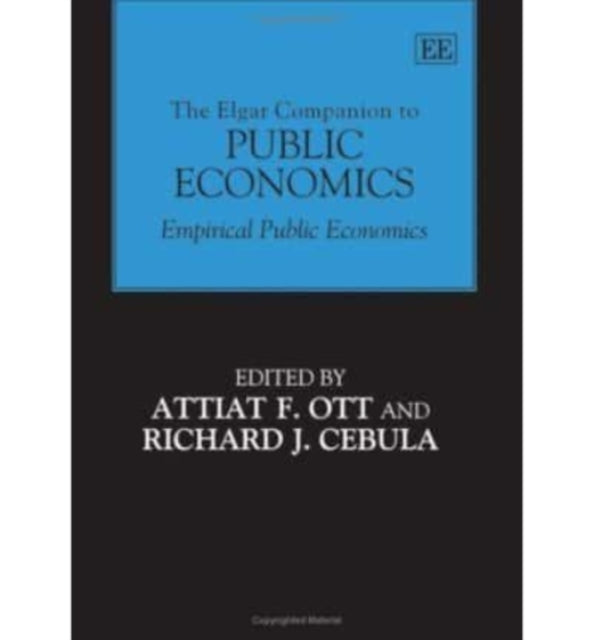 The Elgar Companion to Public Economics: Empirical Public Economics