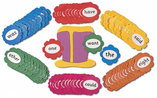 Jolly Phonics Tricky Word Wall Flowers: in Print Letters