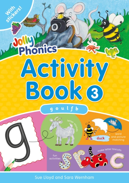 Jolly Phonics Activity Book 3: in Precursive Letters (British English edition)