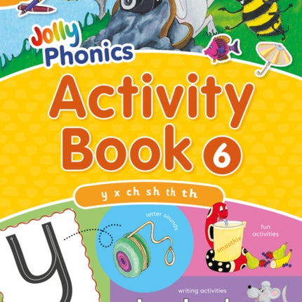 Jolly Phonics Activity Book 6: In Precursive Letters (British English edition)