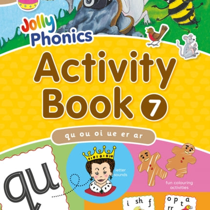 Jolly Phonics Activity Book 7: In Precursive Letters (British English edition)