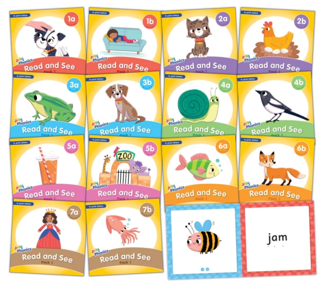 Jolly Phonics Read and See, Pack 1: In Print Letters (American English edition)