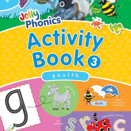 Jolly Phonics Activity Book 3: In Print Letters (American English edition)