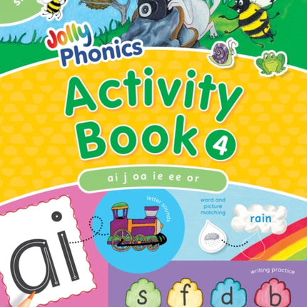 Jolly Phonics Activity Book 4: In Print Letters
