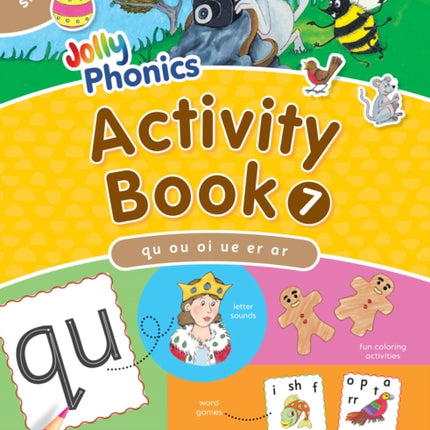 Jolly Phonics Activity Book 7: In Print Letters (American English edition)