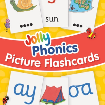 Jolly Phonics Picture Flash Cards: in Precursive Letters