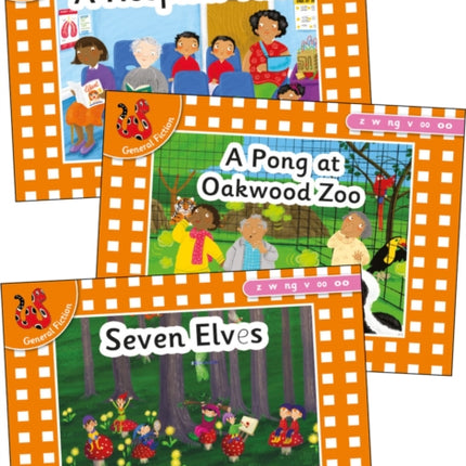 Jolly Phonics Orange Level Readers Set 5: in Precursive Letters (British English edition)