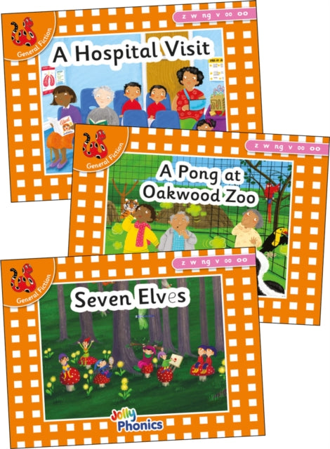 Jolly Phonics Orange Level Readers Set 5: in Precursive Letters (British English edition)