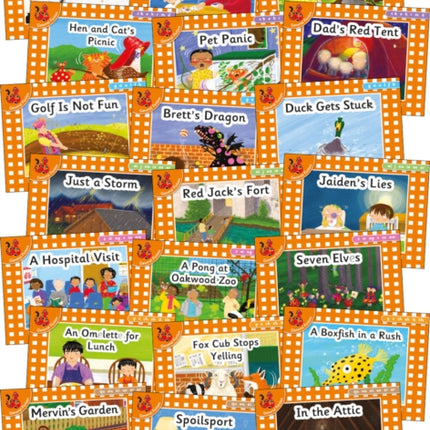 Jolly Phonics Orange Level Readers Complete Set: in Precursive Letters (British English edition)