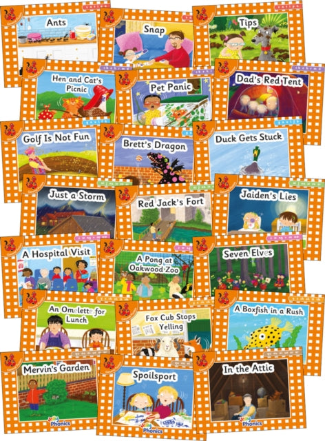 Jolly Phonics Orange Level Readers Complete Set: in Precursive Letters (British English edition)