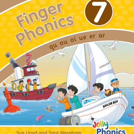 Finger Phonics Book 7: in Precursive Letters (British English edition)