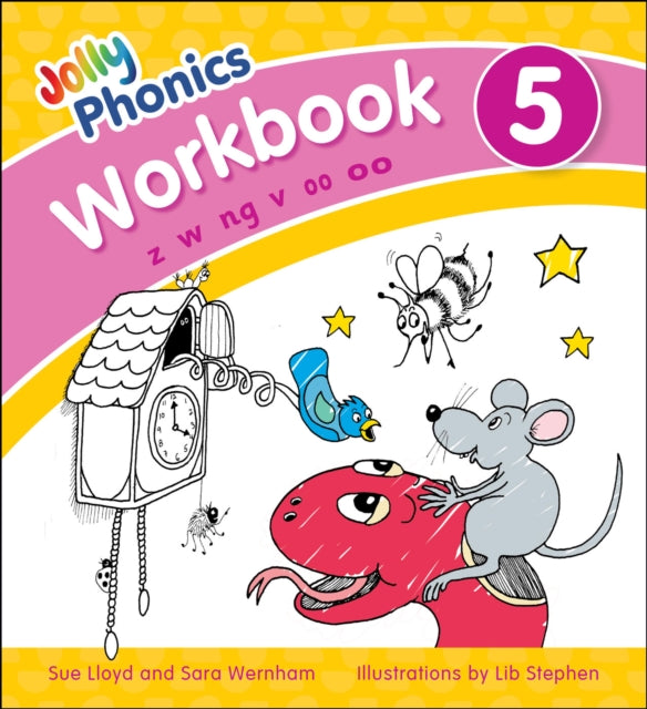 Jolly Phonics Workbook 5: in Precursive Letters (British English edition)