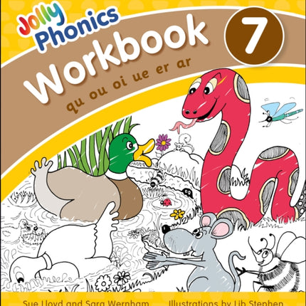 Jolly Phonics Workbook 7: in Precursive Letters (British English edition)