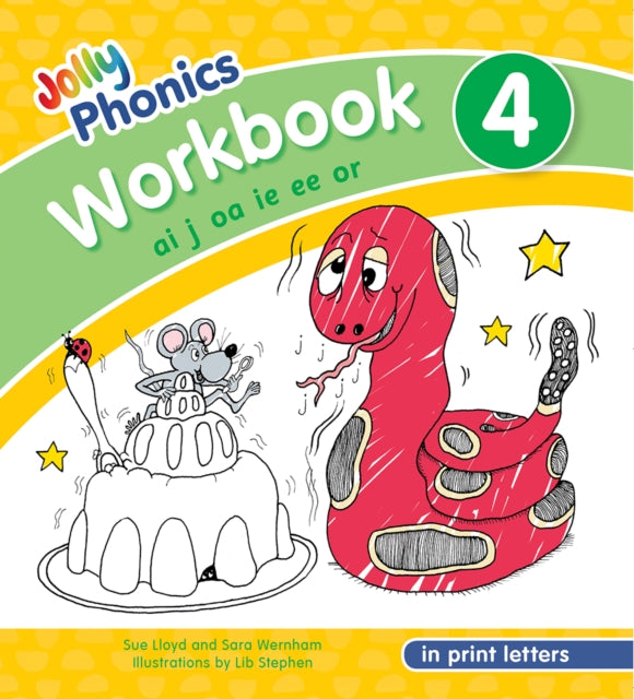 Jolly Phonics Workbook 4: In Print Letters (American English edition)