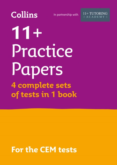 Collins 11+ Practice – 11+ Verbal Reasoning, Non-Verbal Reasoning & Maths Practice Papers (Bumper Book with 4 sets of tests): For the 2024 CEM Tests