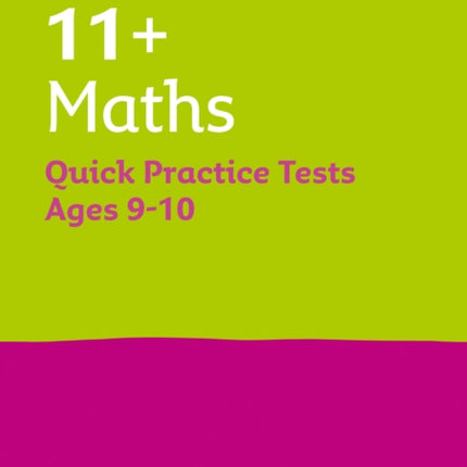 Collins 11+ Practice – 11+ Maths Quick Practice Tests Age 9-10 (Year 5): For the 2024 GL Assessment Tests