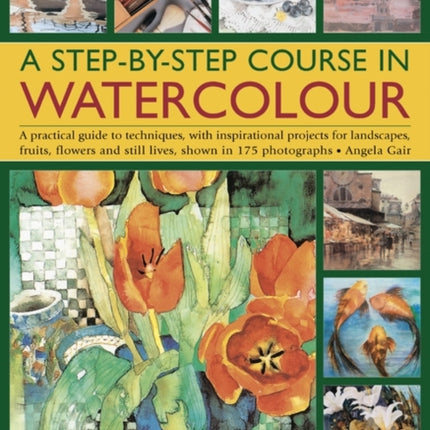 A Step-by-step Course in Watercolour: A Practical Guide to Techniques, with Inspirational Projects for Landscapes, Fruits, Flowers and Still Lives, Shown in 175 Photographs