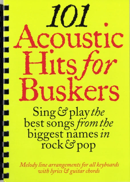 101 Acoustic Hits For Buskers