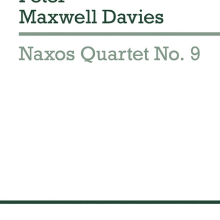 Naxos Quartet No.9 (Miniature Score)