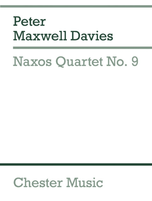 Naxos Quartet No.9 (Miniature Score)