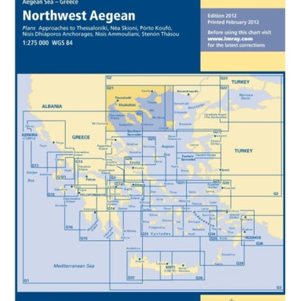 Imray Chart G21: Northwest Aegean Sea