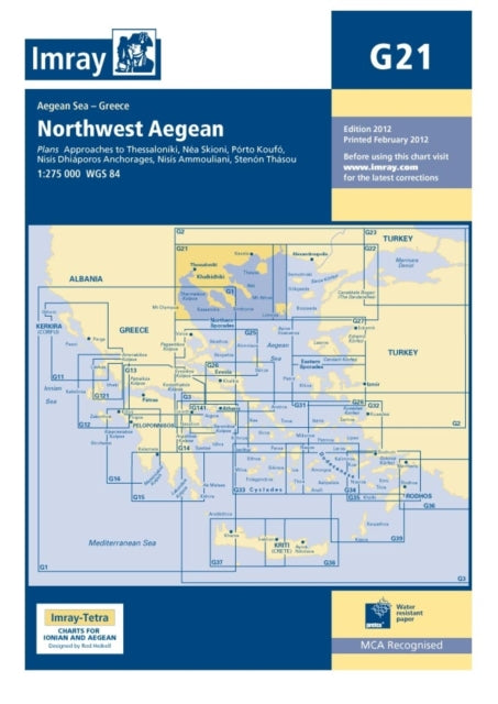 Imray Chart G21: Northwest Aegean Sea