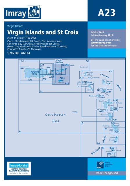 Imary Chart A23: Virgin Islands and St Croix: 2013