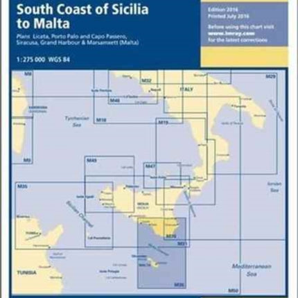 Imray Chart M36: South Coast of Sicilia to Malta