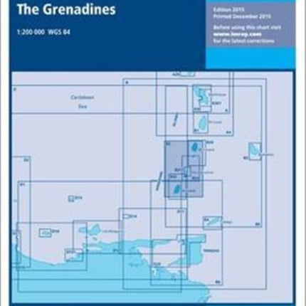 Imray Chart B3: The Grenadines- St Vincent to Grenada