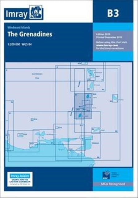 Imray Chart B3: The Grenadines- St Vincent to Grenada