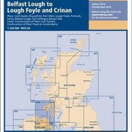 Imray Chart C64: North Channel - Belfast Lough to Lough Foyle and Crinan