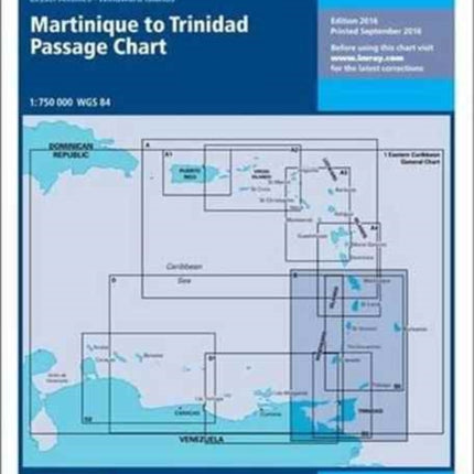 Imray Chart B: Martinique to Trinidad Passage Chart