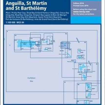 Imray Chart A24: Anguilla, St Martin and St Barthelemy