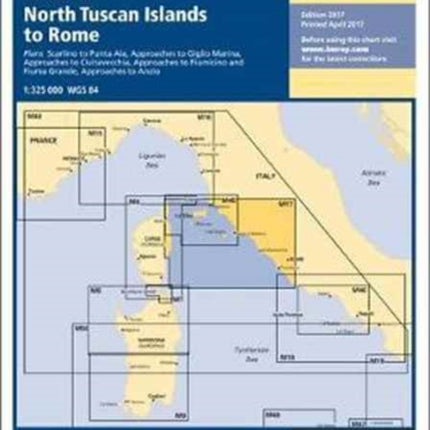 Imray Chart M17: North Tuscan Islands to Rome