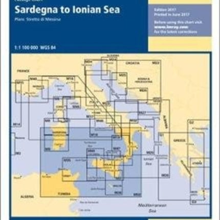 Imray Chart M50: Sardegna to Ionian Sea