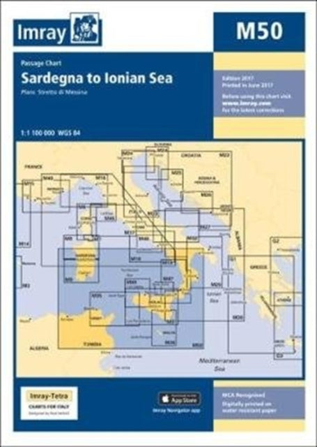 Imray Chart M50: Sardegna to Ionian Sea