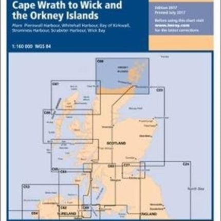 Imray Chart C68: Cape Wrath to Wick and the Orkney Islands