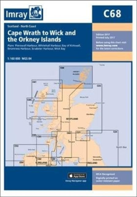 Imray Chart C68: Cape Wrath to Wick and the Orkney Islands