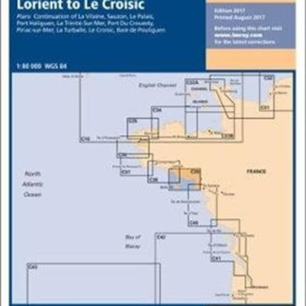 Imray Chart C39: Lorient to Le Croisic