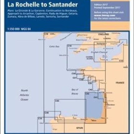 Imray Chart C42: La Rochelle to Santander