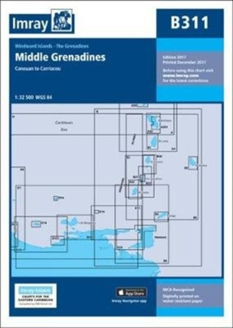 Imray Chart B311: Middle Grenadines