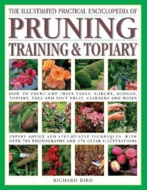 The Pruning, Training & Topiary, Illustrated Practical Encyclopedia of: How to prune and train trees, shrubs, hedges, topiary, tree and soft fruit, climbers and roses; practical advice and step-by-step techniques,  with over 700  photograph